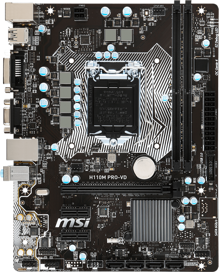 Msi h110m pro vd инструкция подключения